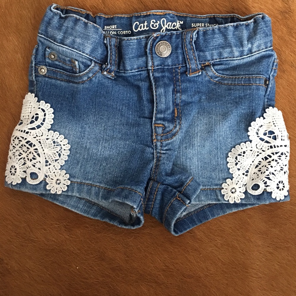 Denim shorts